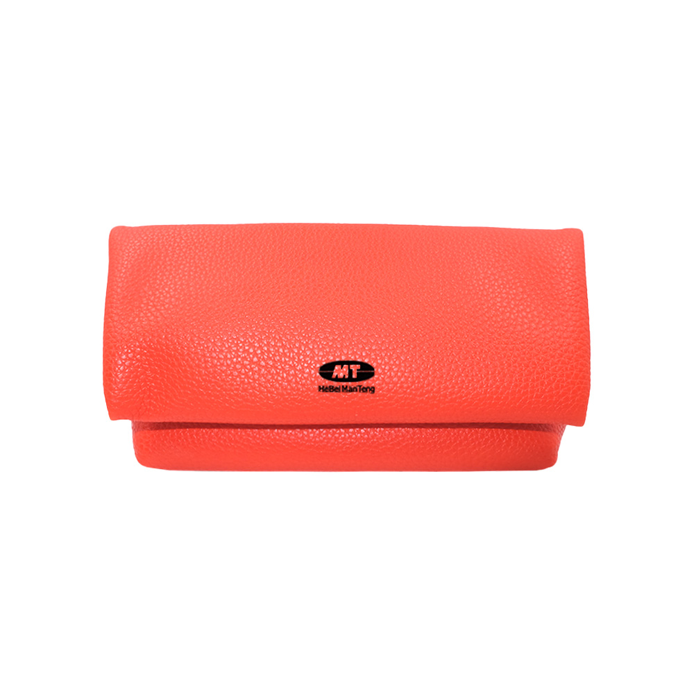 Lychee Pattern Simple and Stylish Flip Soft Sunglasses Bag